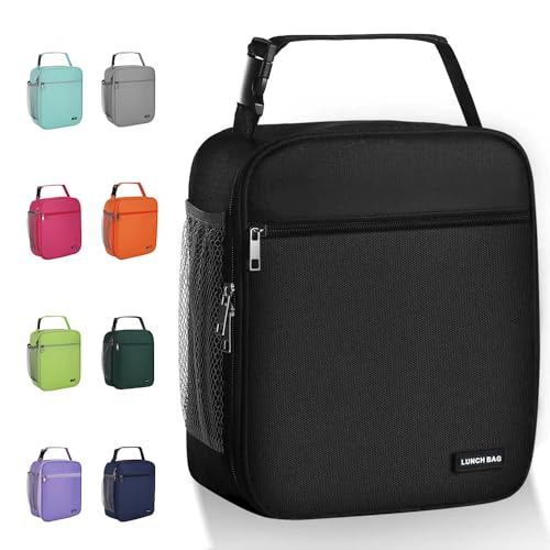 AYEANY Lunch box Lunch bag for men women Lunchbox Lunch bags Insulated Lunch bag Lunch box cooler (Black)