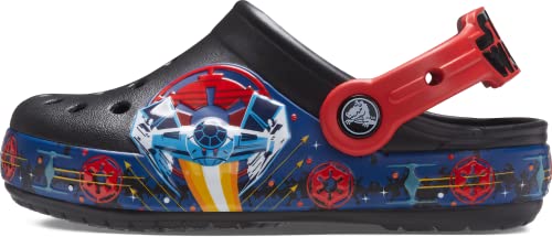 Crocs Kids’ Star Wars Light Up Clog | Light Up Shoes , Black, 2 Little Kid