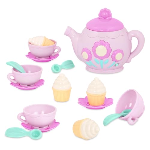 Battat- Play Circle- Singing Teapot – Toy Food – Pretend Play- Kitchen Set – 3 years + (17 Pcs)