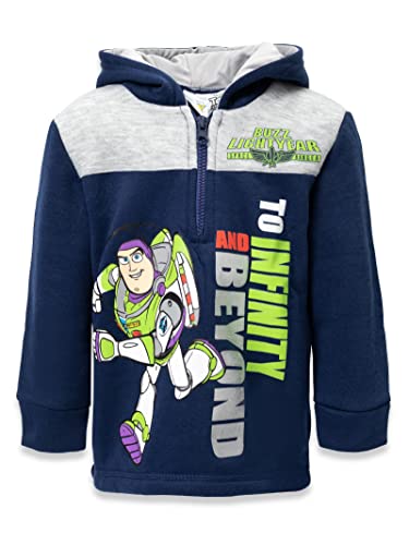 Disney Pixar Toy Story Buzz Lightyear Toddler Boys Half Zip Hoodie 3T