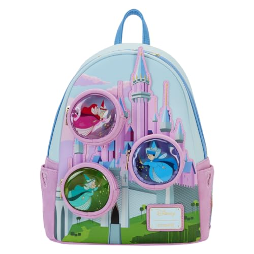 Loungefly Disney Sleeping Beauty Stained Glass Castle Mini Backpack