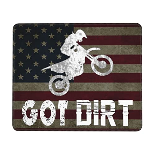 Got Dirt Bike Motorcross Racing Mouse Pad 12x10 in Non-Slip for Gaming Design Large Desk Decor