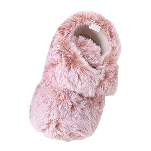 JEUROT Unisex Baby Boots Girls Boys Infant Slippers First Walkers Shoes Warm Socks Newborn Crib Shoes Toddlers Cozy Thermal Wrap Booties with Non-Skids (5.5 Infant) Pink