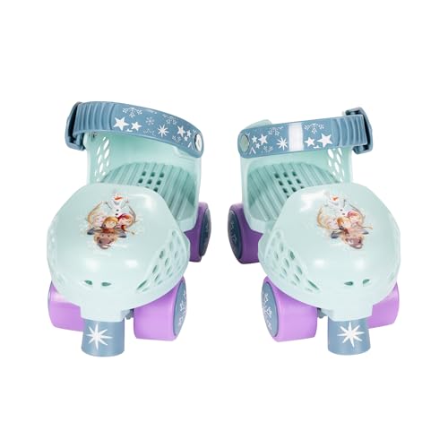 Disney Frozen Junior Skates Includes Knee and Elbow Pads, Size Adjustable Design for Growing Feet