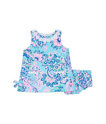 Lilly Pulitzer Baby Girl's Baby Lilly Shift Dress (Infant) Blue Horizon Jungle Sunrise 6-12 Months