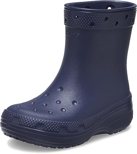 Crocs Classic Rain Boots, Navy, 12 US Unisex Little Kid