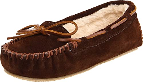 Minnetonka Women's Cally Slipper,Chocolate,9 M US