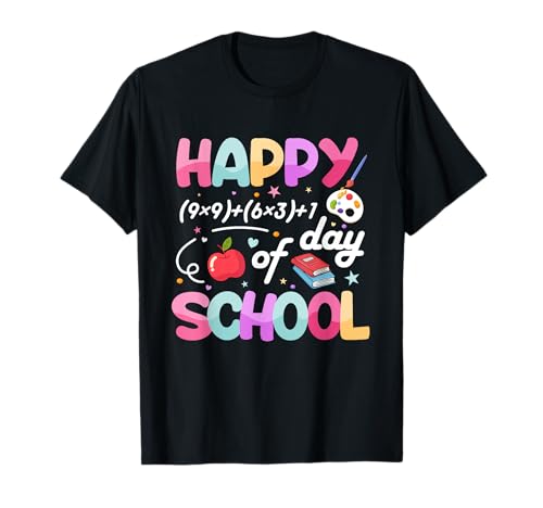 Happy 100th Day of School 100 Days Smarter Teacher Student T-Shirt