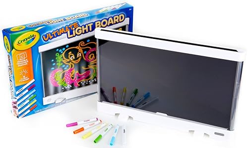 Crayola Ultimate Light Board - White, Kids Drawing Tablet, LED Drawing Board for Kids, Gift for Boys & Girls, Toys for Kids, 6+