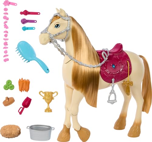 Barbie Toy Horse with Sounds, Music & Accessories, Inspired by Barbie The Great Horse Chase, Horse Moves, Dances & Blinks Eyes