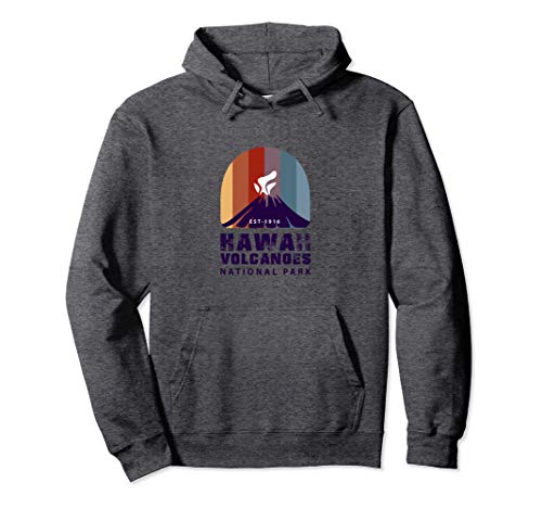 Retro Hawaii Volcanoes National Park Pullover Hoodie