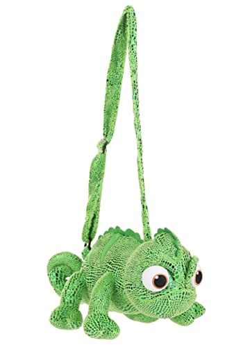 elope Disney Tangled Pascal Costume Companion - Officially Licensed Plush, Adjustable Shoulder Strap, Zipper Pocket Standard Green