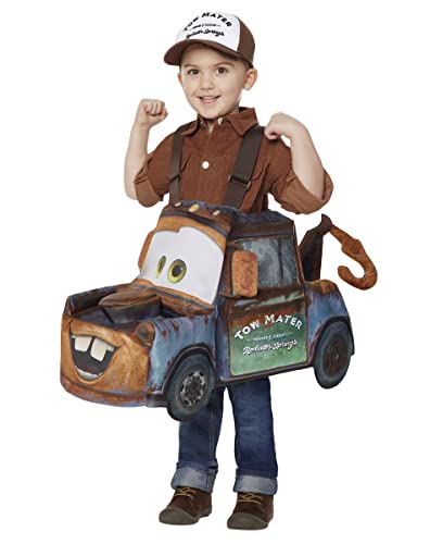 Spirit Halloween Cars Toddler Mater Ride-Along Costume | Officially Licensed | Disney | Pixar | TV and Movie Costume