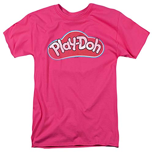 Play Doh Lid Unisex Adult T-Shirt for Men and Women, Hot Pink, X-Large