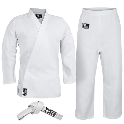 Hawk Sports Karate Uniform - Karate Gi with Karate Belt, Lightweight Karate Gear, Karate Sparring Gear for Kids & Adults, Martial Arts Training Equipment, Martial Arts Uniform, Size 5 (5'9''/170lbs)