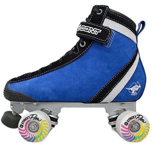 Bont Parkstar Blue Suede Professional Roller Skates for Park Ramps Bowls Street - Rollerskates for Outdoor and Indoor Skating (Bont 9)