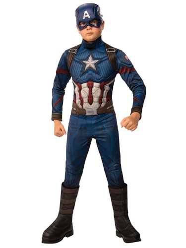 Rubie's Child's Marvel Avengers: Endgame Deluxe Captain America Costume & Mask, Medium