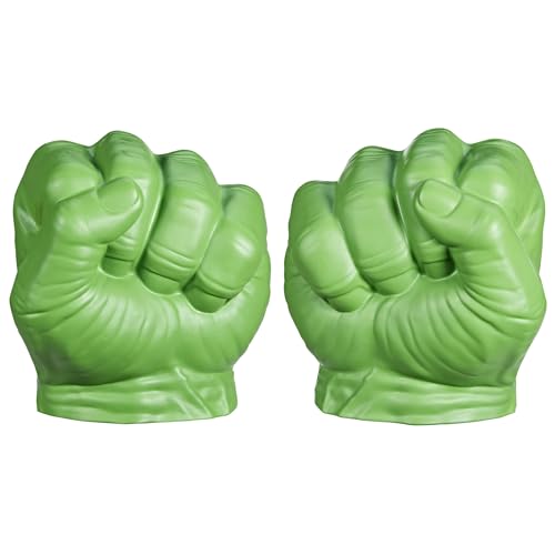 Marvel Hulk Gamma Smash Fists, Soft Foam Role Play Toy, Avengers Super Hero Toys, Kids Halloween Costume, Ages 5 and Up