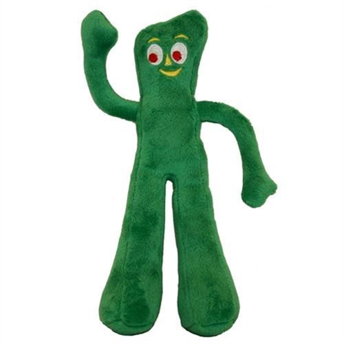 Multipet Gumby Plush Filled Dog Toy, Green, 9 inch (Pack of 1)