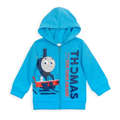 THOMAS & FRIENDS Tank Engine Toddler Boys Fleece Zip-Up Hoodie Thomas 4T