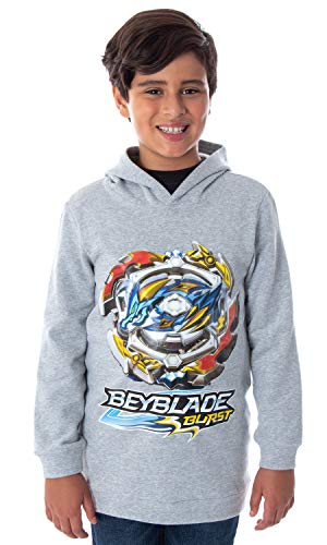 Beyblade Burst Boys' Ace Dragon Spinner Top Pullover Hooded Sweatshirt Hoodie (MD, 8)