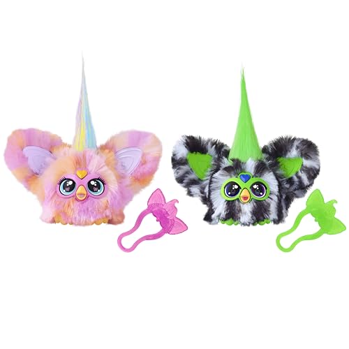 Furby Furblets Fierce & Fabulous 2 Pack, Greenie-Meanie & May-May with 45 Sounds Each, Electronic Halloween Plush Toys for Girls & Boys, Ages 6+ (Amazon Exclusive)