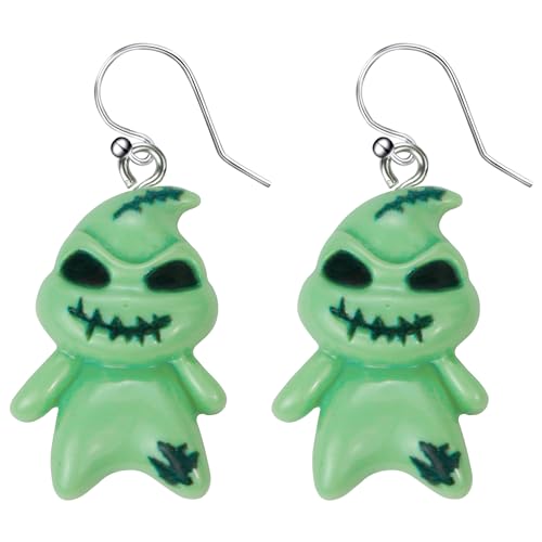 DAYANEY Ghostface Earrings as Spectre Before Christmas Gifts Halloween Earrings for Women Green Ghost Earrings for Girls Cute Boogcy Earrings Halloween Accessories Basket Stuffers Christmas Jewelry