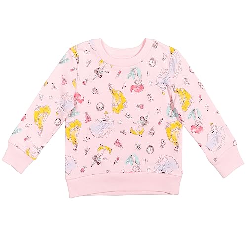 Disney Princess Mulan Cinderella Belle Toddler Girls Sweatshirt Mulan, Cinderella, Belle, Ariel 5T