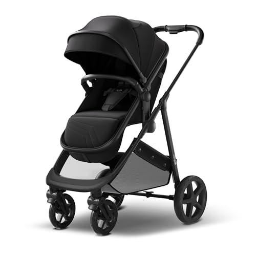 Mompush Wiz 2-in-1 Convertible Baby Stroller with Bassinet Mode - Foldable Infant Stroller to Explore More as a Family - Toddler Stroller with Reversible Stroller Seat