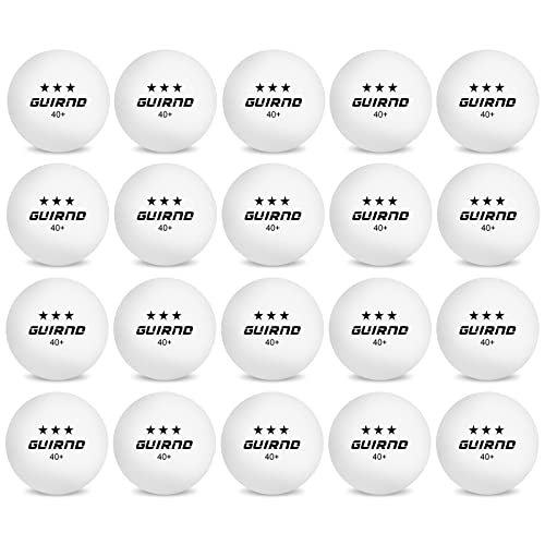 20 Pack Ping Pong Balls, 3 Star Table Tennis Balls, 40+ Pong Ball Competition and Recreational Play, Abs Ping Pong Ball, Games, DIY