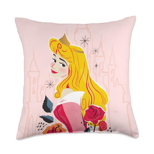 Disney Princess Aurora Sleeping Beauty Soft Pink Throw Pillow