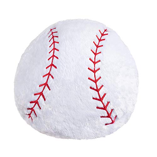 Baseball Pillow Boys Sports Room: Soft Softball Throw Plush Gifts - Play Stuff Ball Toys Decor Age 8-12