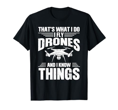 Funny Drone For Men Women Drone Pilot Flying Aerial Vehicle T-Shirt