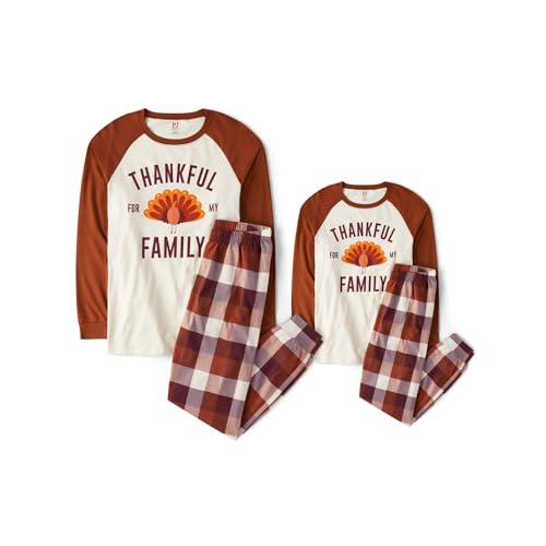 The Children's Place Baby Adult Matching, Christmas and Holiday Pajama Sets, Cotton, Thankful Family