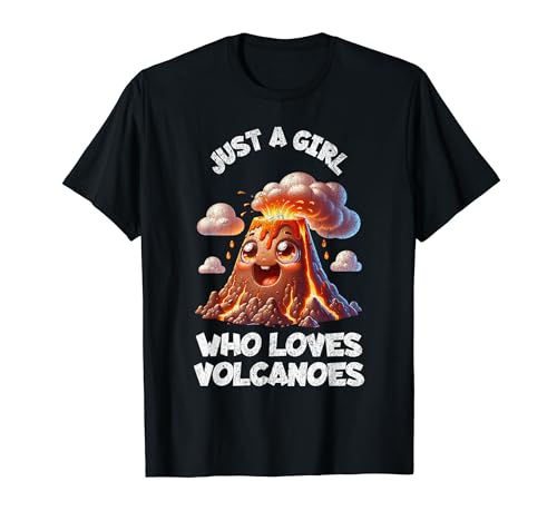 Funny Volcano Design For Girls Women Kids Volcano Lovers T-Shirt