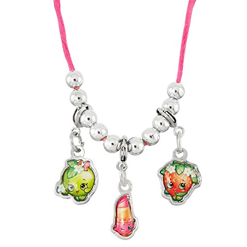 Shopkins Zinc Alloy Strawberry Lip Apple Clip On Charm's on Pendant Necklace