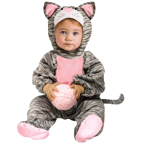 Fun World Costumes Toddler Striped Gray Kitten Costume 3T/4T, (116941)