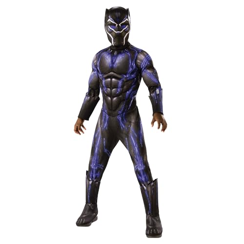 Rubie's Child's Marvel: Avengers Endgame Deluxe Black Panther Battle Costume & Mask, Purple, Small