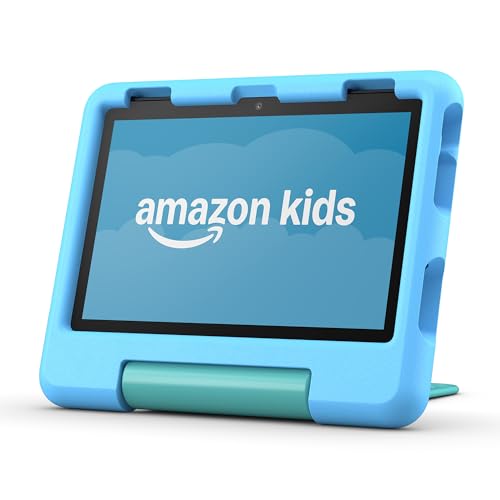 New Amazon Fire HD 8 Kids tablet, ages 3-7. With bright 8' HD screen. Includes ad-free and exclusive content, parental controls and 13-hr battery, 32GB, Blue, (2024 release)