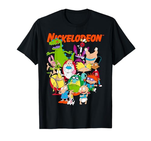 Nickelodeon Group Shot All Retro 90s Characters T-Shirt