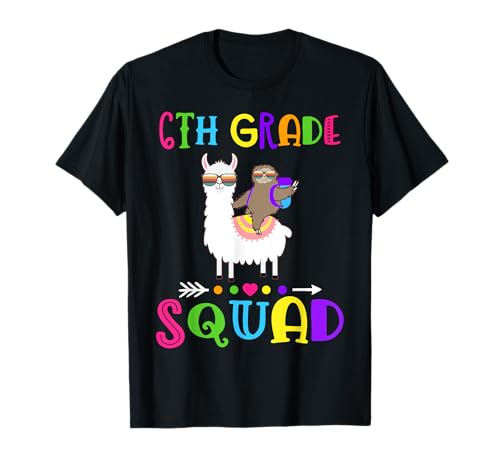 Team 6th Grade Squad Teacher T-Shirt 1st Day of School T-Shirt