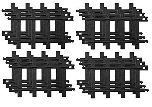 Lionel Ready-to-Play Straight Track Pack, 6-1/4”, 12 pieces, Black