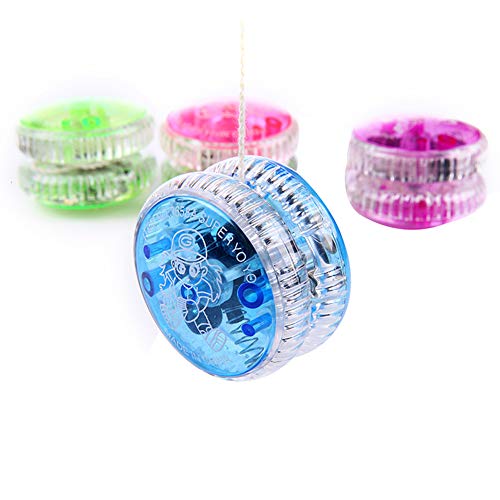 LED Light Up Yo Yo Yoyo for Kids Beginner Yoyo for Kids Responsive Ball Bearing Yoyo 4 Pack