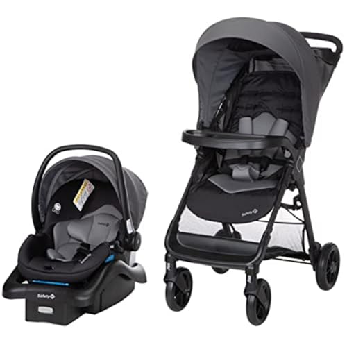 Safety 1st Smooth Ride Travel System Stroller and Car Seat OnBoard™ FLX - Efficient Infant Car Seat Stroller and Infant Car Seat and Stroller Combo, Monument