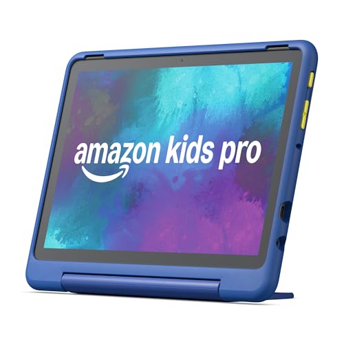 Amazon Fire HD 10 Kids Pro tablet (newest model) ages 6-12 | Bright 10.1' HD screen | Slim case for older kids, ad-free content, parental controls, 13-hr battery, 32 GB, Nebula