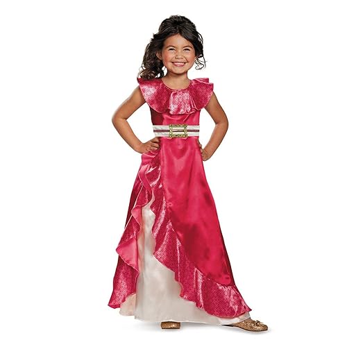 HANERREAL Elena Dress for Girls Avalor Elena Princess Dress Kids Halloween Cosplay Costume Sleeveless Ball Gown Outfits (Large/8-10 Years)