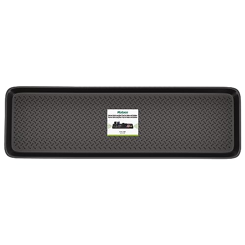 Matace Large Boot Tray, Black, 16x55 in, Rubber, Rectangular