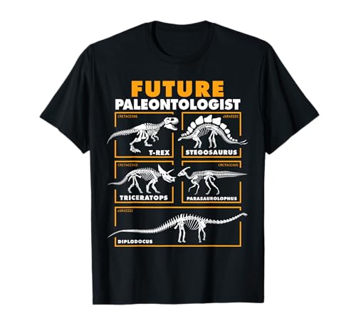 Future Paleontologist Dinosaur Fossil Paleontology kids boys T-Shirt