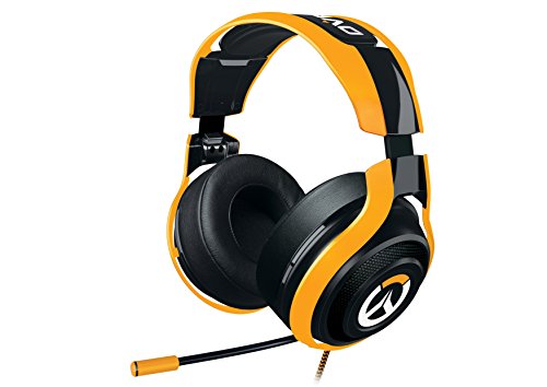 Razer Overwatch ManO'War Tournament Edition: in-Line Audio Control - Unidirectional Retractable Mic - Rotating Ear Cups - Gaming Headset Works with PC, PS4, Xbox One, Switch, & Mobile Devices