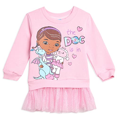 Disney Doc McStuffins Toddler Girls Fleece Sweatshirt Dress 3T